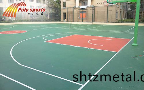 硅pu塑膠籃毬場