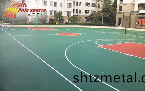 籃(lan)毬場施(shi)工廠傢(jia)寶力體育建設場(chang)地