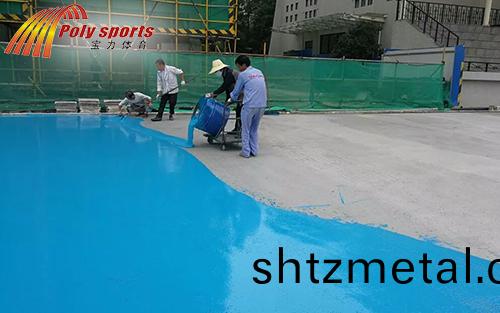 塑膠跑道改造麵層攤(tan)舖