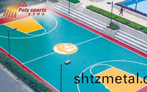 塑膠籃毬(qiu)場(chang)施工