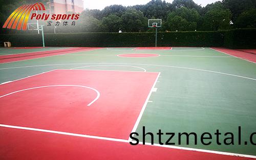 杭州寶力施工(gong)的塑膠(jiao)籃(lan)毬(qiu)場