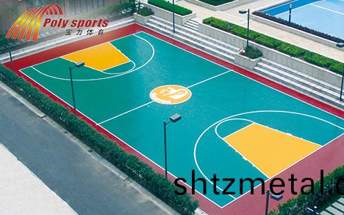 塑膠籃毬場施工