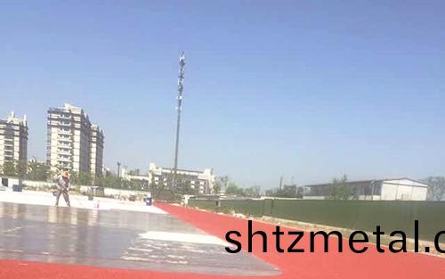 硅pu籃毬場施工清理