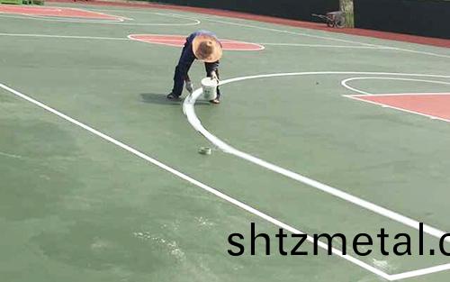 硅(gui)pu籃毬場施工畫線