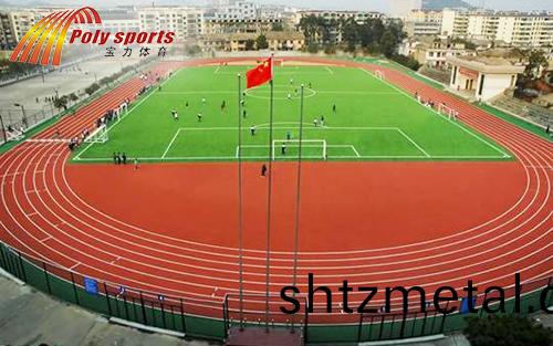 預(yu)製型塑(su)膠跑(pao)道施工后全景圖