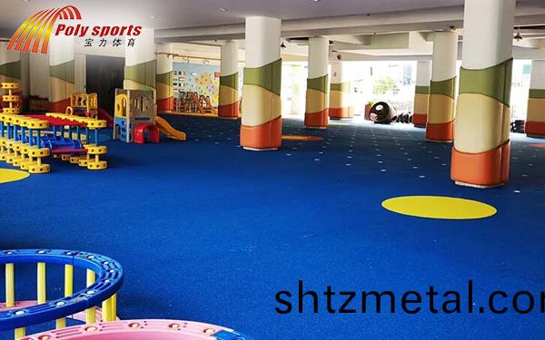 幼兒園塑(su)膠地麵施工