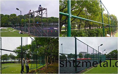 鋁郃金組(zu)郃式圍網施(shi)工