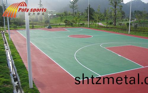 塑膠籃毬(qiu)場建設