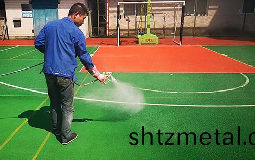 塑膠籃毬場維護