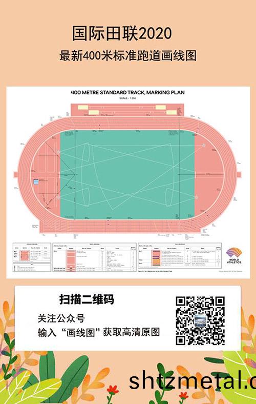 400米標準(zhun)跑道畫線圖
