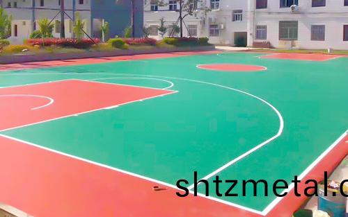 杭州塑膠籃毬場施工