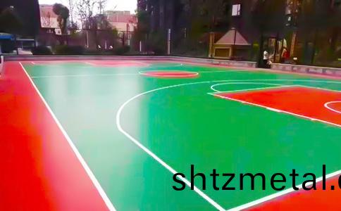 籃毬(qiu)場硅pu施工圖(tu)片