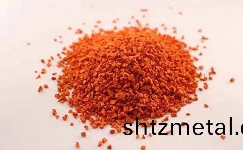 紅色寶(bao)力塑膠顆粒(li)