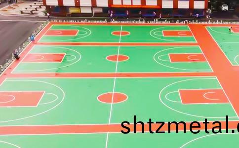 塑膠籃毬場施工