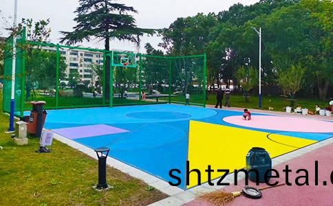 硅pu材(cai)料籃毬場(chang)地麵