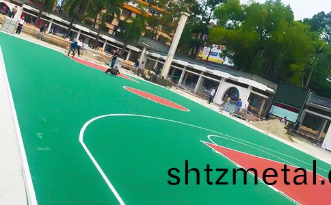 籃毬場塑膠地(di)麵