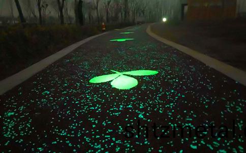 橡膠熒光顆粒跑道