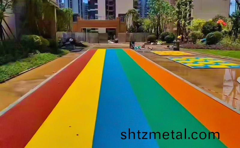 小區塑膠跑道建設