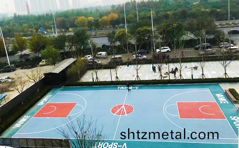 室外塑膠籃毬場場地