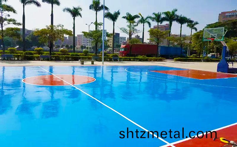 硅(gui)pu塑膠籃毬場