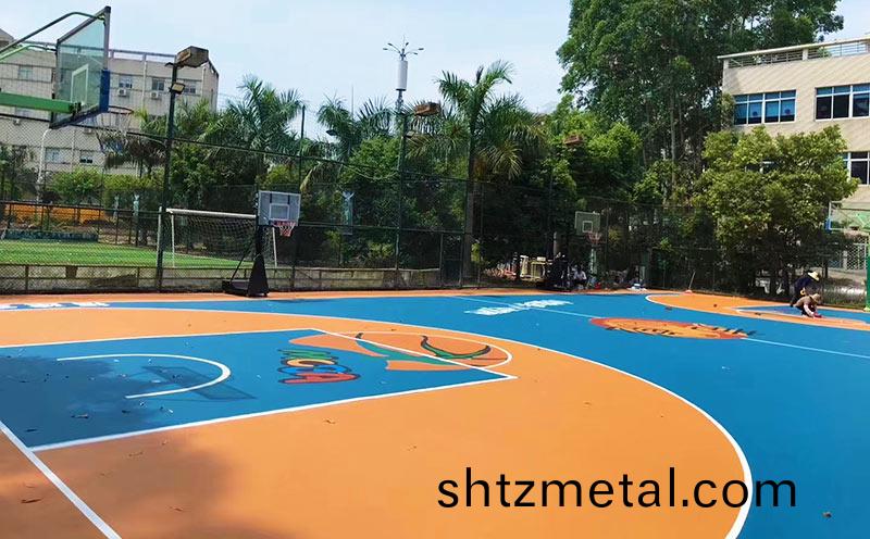 室外硅pu籃毬場