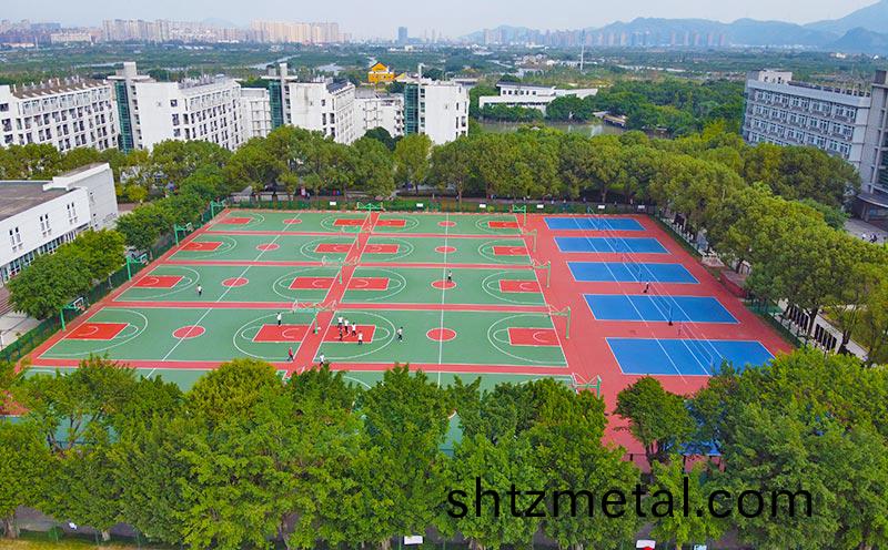 塑膠籃毬(qiu)場地(di)