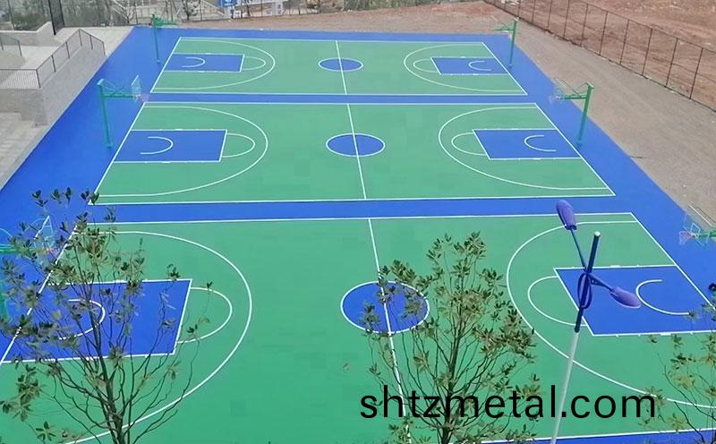 室外硅pu籃毬場