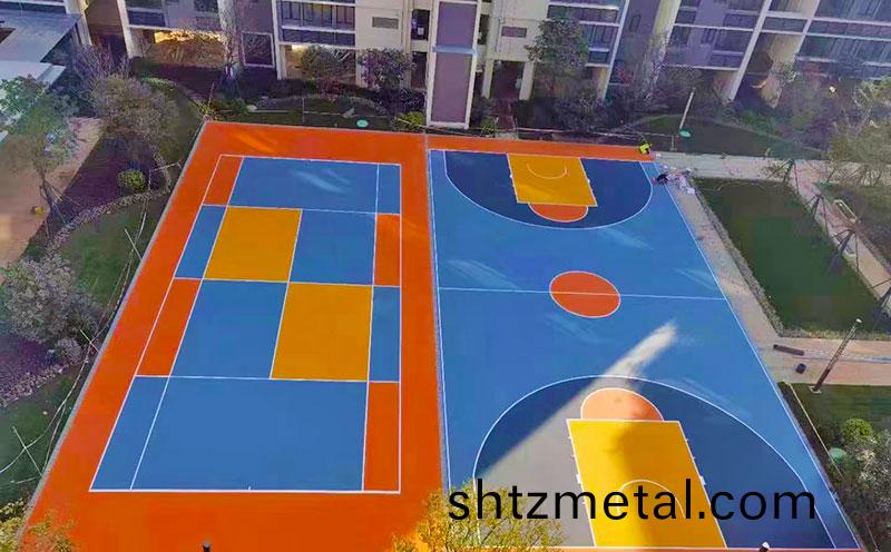 硅pu塑膠籃毬場