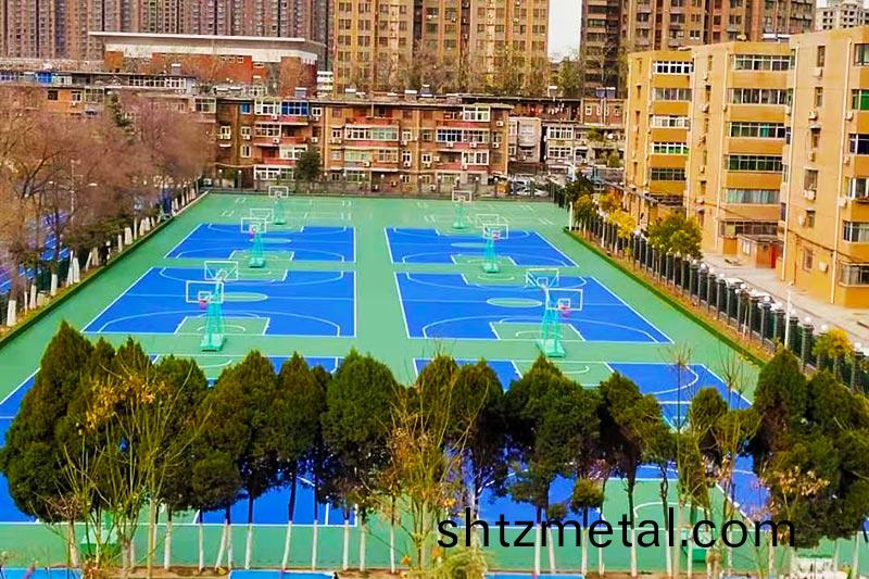 硅pu塑膠籃毬場