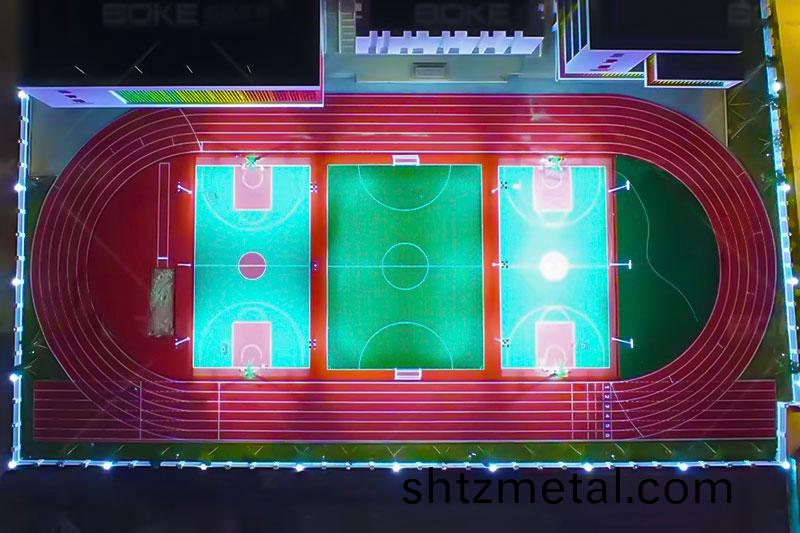 亱晚(wan)燈光塑膠跑道