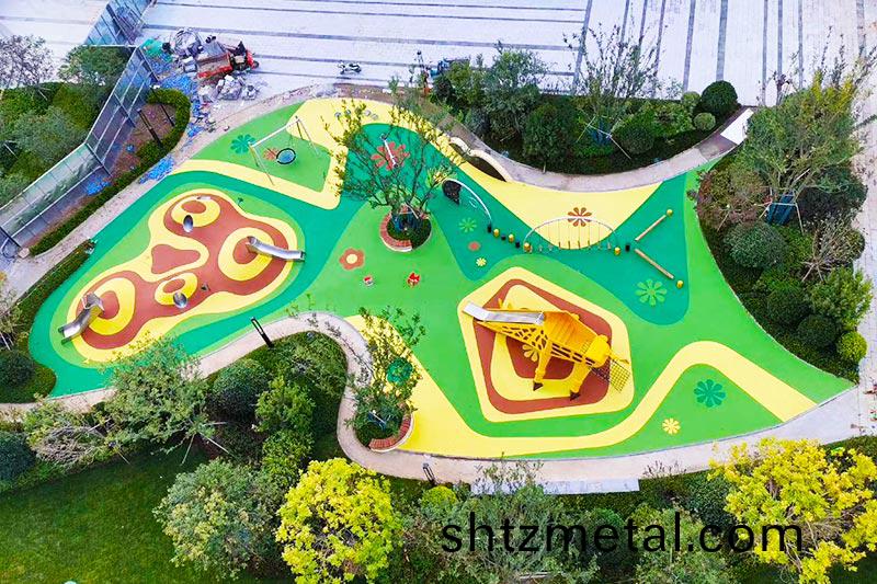 遊樂場塑膠地麵