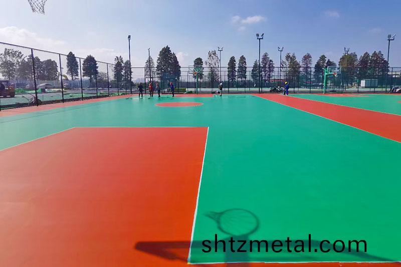 塑膠籃毬場施(shi)工