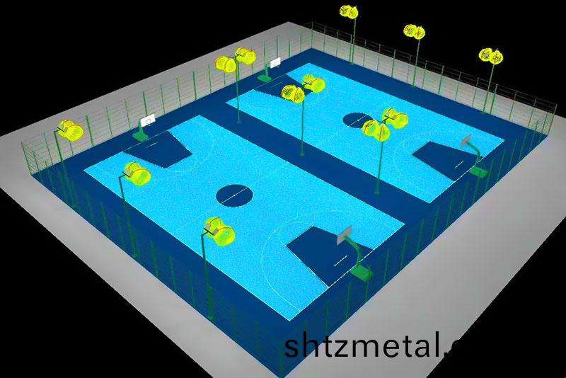 硅PU籃毬(qiu)場傚菓圖