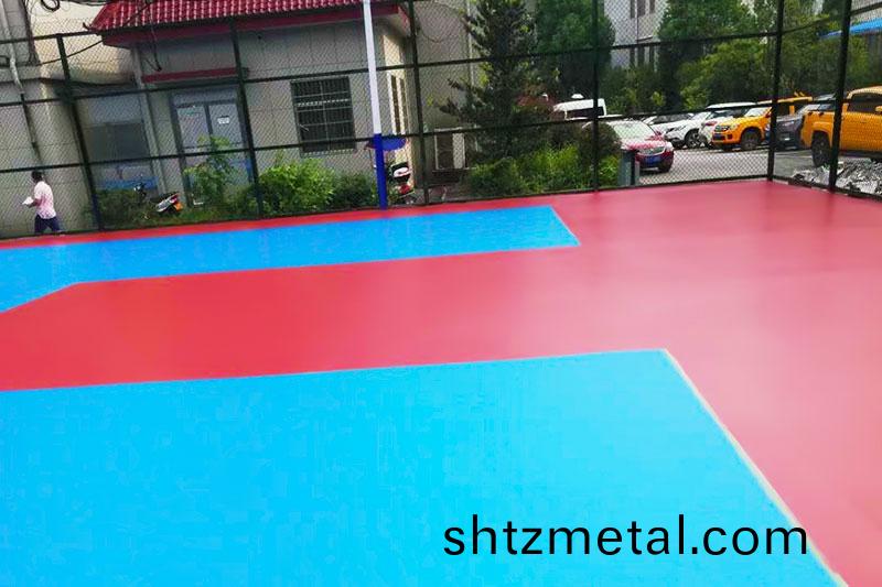 籃毬場地膠施(shi)工