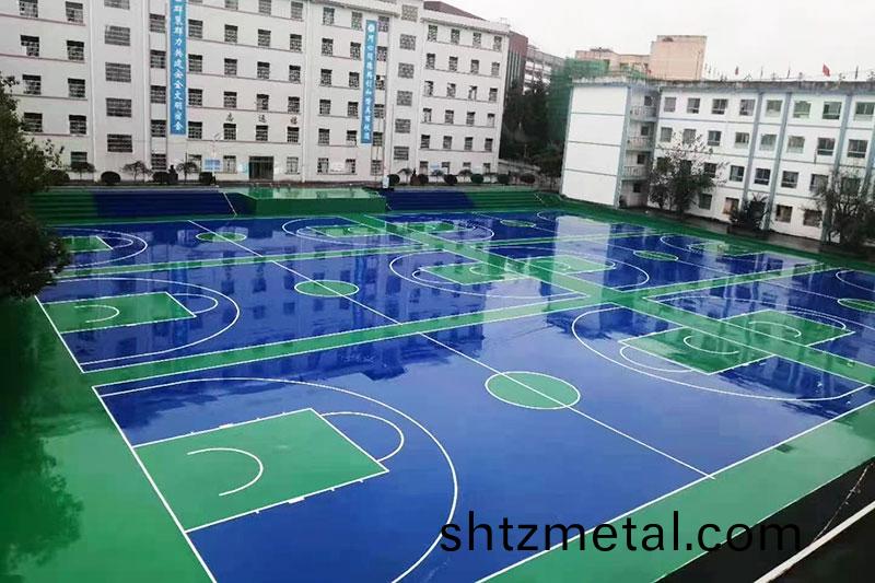 硅(gui)pu塑膠籃毬場(chang)