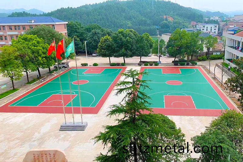 塑膠硅pu籃毬場