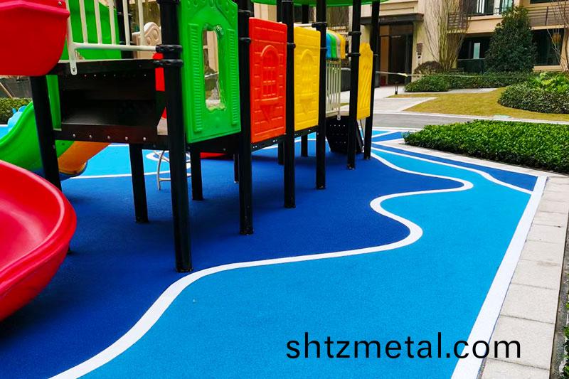 小(xiao)區遊樂(le)場塑膠地麵(mian)